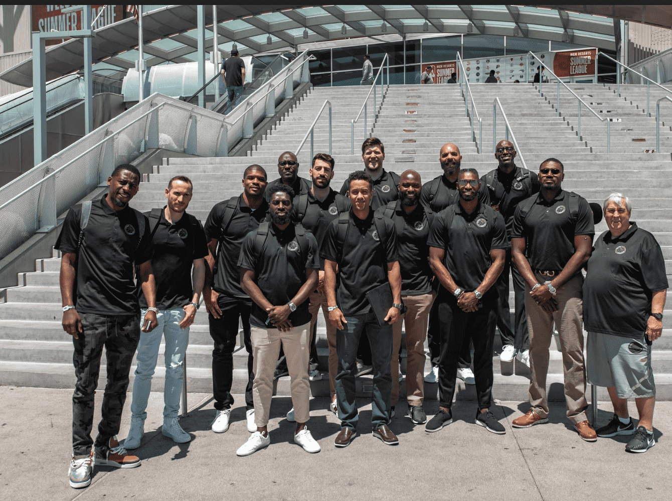 group picture at nba summer league