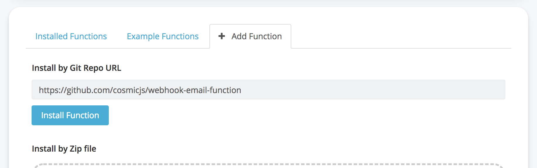Install Function