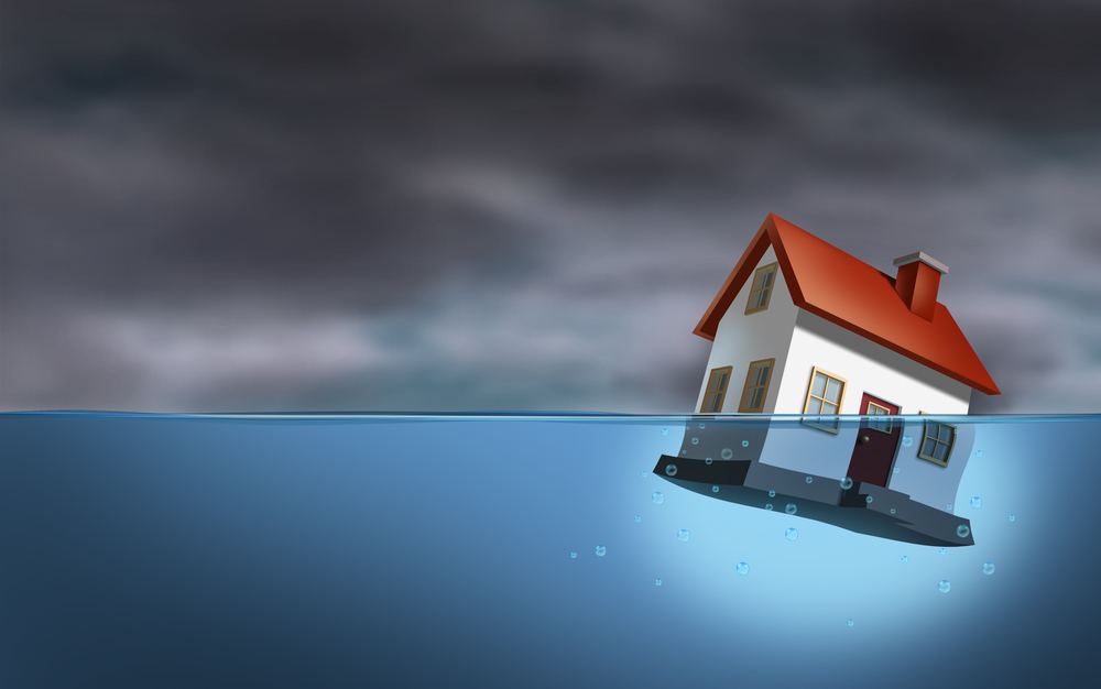 Illustration of an underwater home
