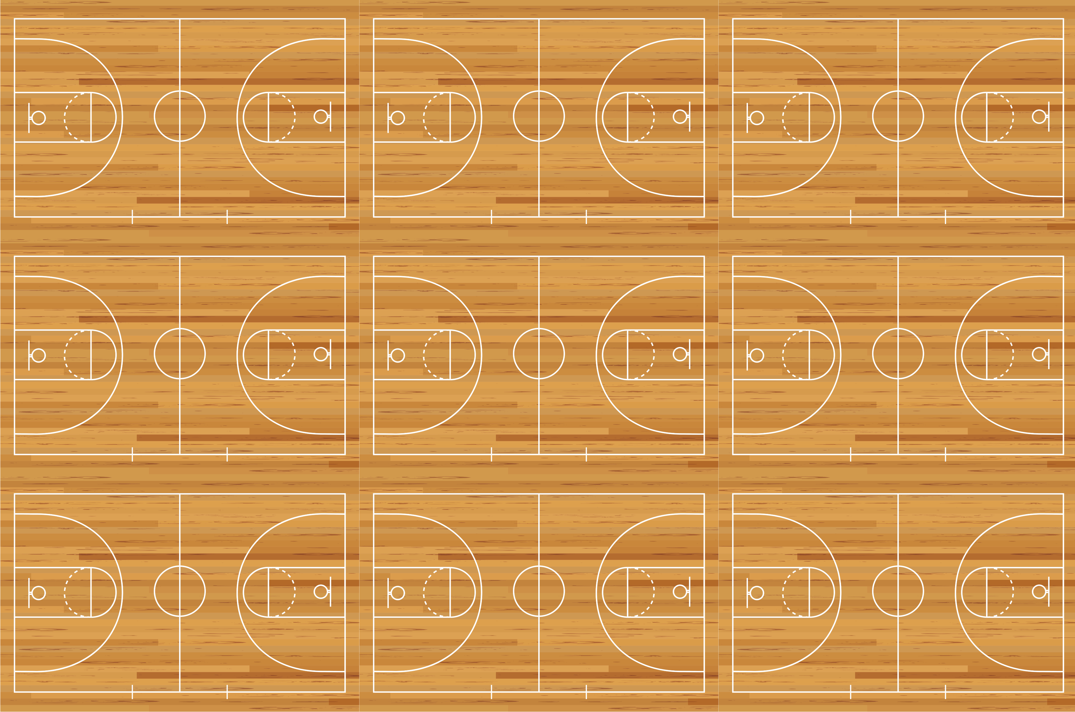 nine basketball courts