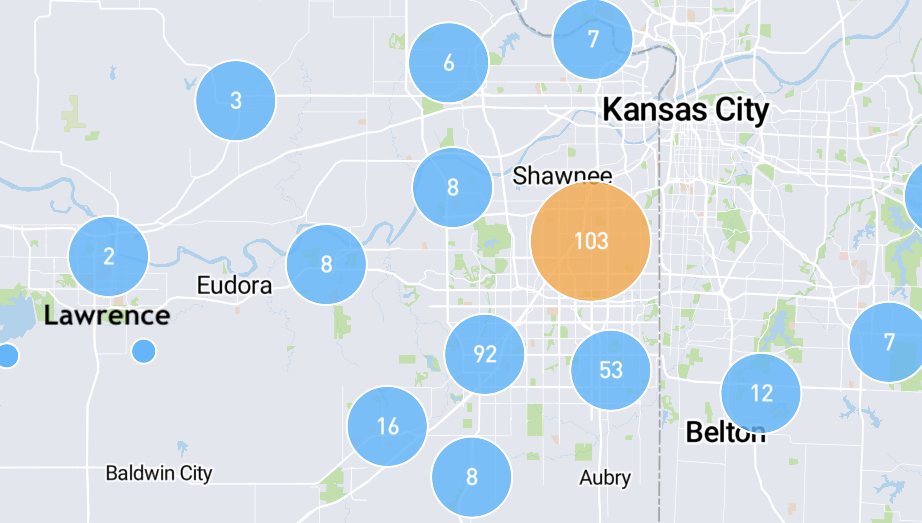 HomeLight customer dashboard, agent map